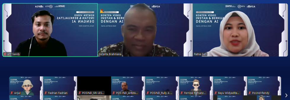 IFCA Menyelenggarakan Webinar Konten Video Instan dan Berkualitas Dengan AI (1)